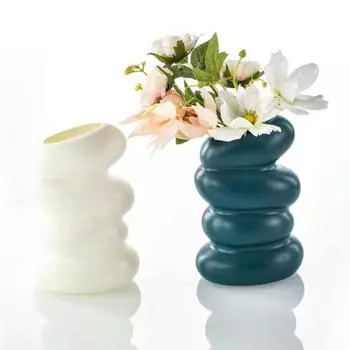 Спиральная ваза для цветов, современная прочная пластиковая цветочная композиция, держатель для цветочных растений, контейнер A