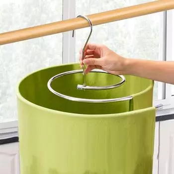 Спиральная вешалка для одежды из нержавеющей стали, вращающаяся многофункциональная вешалка для одежды, сушилка для одеял, простыней, штанга для сушки серебряный