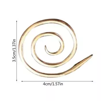 Спиральная вязальная спица Вязальный инструмент ручной работы Спиральная вязальная игла золотой