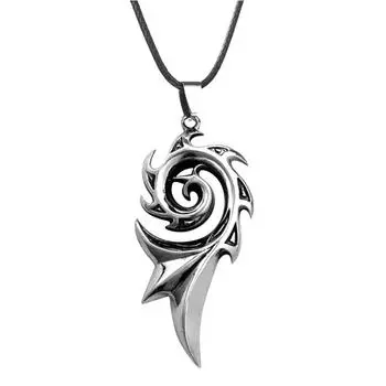 Спиральное ожерелье Ol для мужчин, властный персонализированный кулон из нержавеющей стали для мальчиков, модный кулон, украшение в стиле ретро