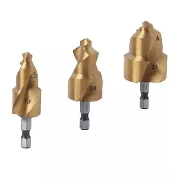 Спиральное сверло с зенковкой HSS для расширения водопроводных труб