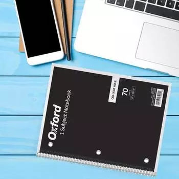 Спиральные блокноты с широкими линованными страницами, 140 страниц, 3 отверстия, многоцветные красный