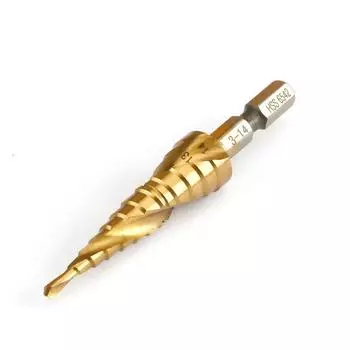 Спиральные ступенчатые сверла M35 Cobalt/6542, 1 шт., шестигранное сверло-пагода, ступенчатые конусные режущие инструменты для дерева, металла, отверстий в нержавеющей стали