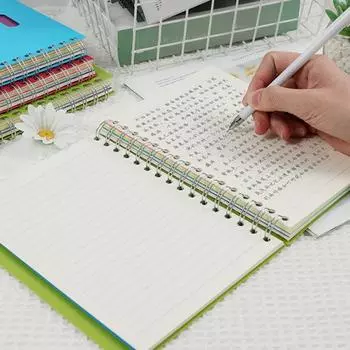 Спиральный блокнот с разделителями, гладкое письмо, утолщенные страницы премиум-класса, A5/B5, спиральное кольцо, блокнот с 5 предметами, офисные принадлежности A5 зелёный