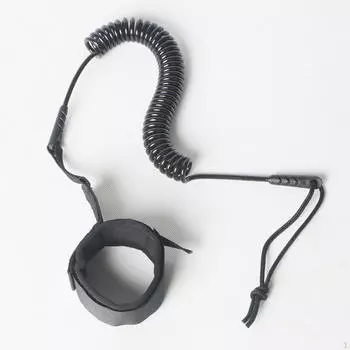 Спиральный держатель для поводка для доски для серфинга, эластичный удобный ремешок для ног, принадлежности для серфинга светло-синий