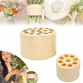 Спиральный держатель стебля икебаны Спиральный держатель стебля для вазы Цветочная композиция Встроенный спиральный держатель букета Аксессуар для цветочного искусства S чистый