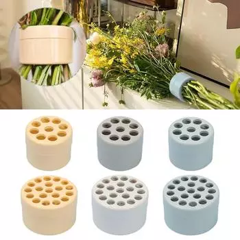 Спиральный держатель стебля икебаны, спиральный держатель стебля для вазы с цветочной композицией, спиральный держатель стебля цветка, цветочная аранжировка для букета S-3.9-4.9cm1pcs серый