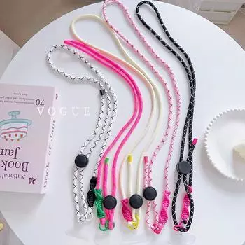 Спиральный плетеный регулируемый шнурок для мобильного телефона с плечевым ремнем