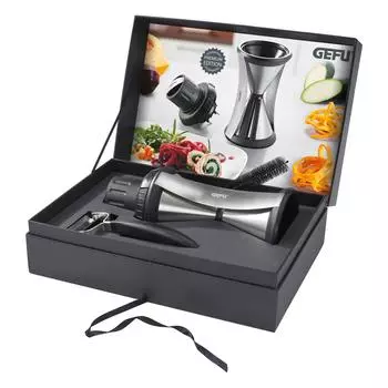 Спиральный слайсер GEFU SPIRELLI XL в подарочной коробке черного цвета Ш28 x Г10 x В19 см