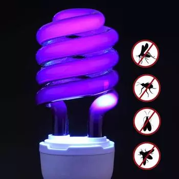 Спиральный светильник высокой яркости, компактный, с УФ-лучами, качественный светодиодный энергосберегающий черный цвет для вечеринок E