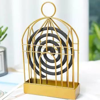 Спираль от комаров Katori Bird Cage Москитная сетка Ладан Железный антикварный репеллент от комаров Ладанная сушка Легко отпугивает комаров