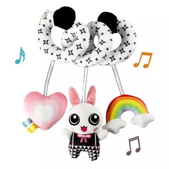 Игрушки для коляски со спиралью, детские автокресла, удобные плюшевые игрушки для мальчиков и девочек, спиральные подвесные игрушки для автокресла