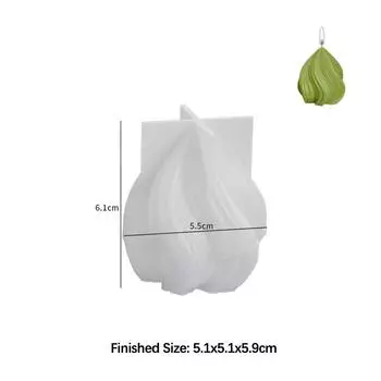 Spiral Water Drop Candle Silicone Mold DIY Aromatherapy Plaster Handmade Soap Epoxy Resin for Candle Making Home Decor Crafts