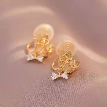 Спирали от комаров без пирсинга, серьги-клипсы, круглые металлические серьги для женщин