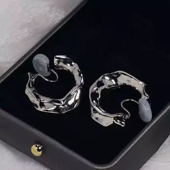 Спирали от комаров без пирсинга ушей, зажимы для ушей, круглые серьги, металлические серьги для женщин