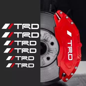SPIRIT BEAST TRD Toyota Наклейка на суппорт Накладка на тормозной суппорт Наклейка на тормозной суппорт Водонепроницаемая Термостойкая Холодный Белый