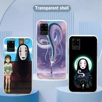 Чехол для телефона Spirited Away Totoro для Samsung Galaxy S10 S21 S22 Plus Ultra A91 A51 A21S A12 Прозрачный чехол для телефона Galaxy S30
