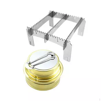 Спиртовая горелка, переносная печь с держателем для горшка, кемпинг, барбекю, кухня 80ML