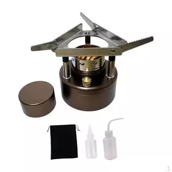 Спиртовая горелка со складным кронштейном, легкая мини-духовая походная печь для пикника и туризма