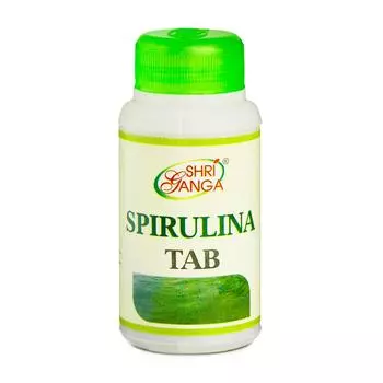 Спирулина (60 таб, 500 мг), Spirulina, Shri Ganga Pharmacy