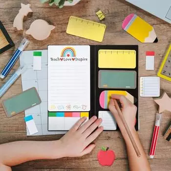 Список дел Блокноты-липучки Самоклеящиеся блокноты для записей Записки-липучки для учителя Сообщение ученику as picture