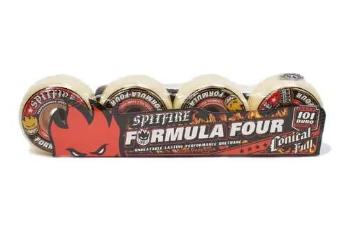 Spitfire F4 конические полные колеса белые красные комплект 54 мм/101D