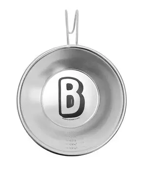 SPLASH FLASH Alphabet Sierra Cup Нержавеющая сталь Open Fire Initial с масштабной шкалой Shallow Type Сделано в Японии Tsubame Sanjo (В)