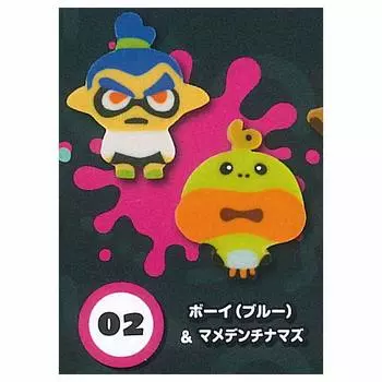 Splatoon2 Splatoon2 Octo Expansion Коллекция памяти Neri 2 Boy Mamedenchi [2. (синий) & Сом] (Отдельный предмет)