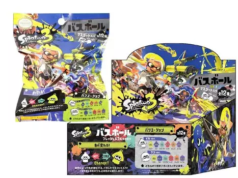 Splatoon 3 Bath salts Bath ball with mascot popping out [BOX (24 pieces)]