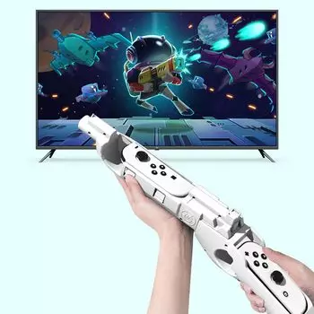 Splatoon 3 Эксклюзивный игровой пистолет OLED Handle Splatoon 3 Shooting Game Gun Погружение в игровой процесс, разработанный для игр-стрелялок Switch Handle Party Shooting