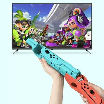 Splatoon 3 Эксклюзивный игровой пистолет OLED Handle Splatoon 3 Shooting Game Gun Погружение в игровой процесс, разработанный для игр-стрелялок Switch Handle Party Shooting