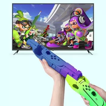 Splatoon 3 Эксклюзивный игровой пистолет OLED Handle Splatoon 3 Shooting Game Gun Погружение в игровой процесс, разработанный для игр-стрелялок Switch Handle Party Shooting