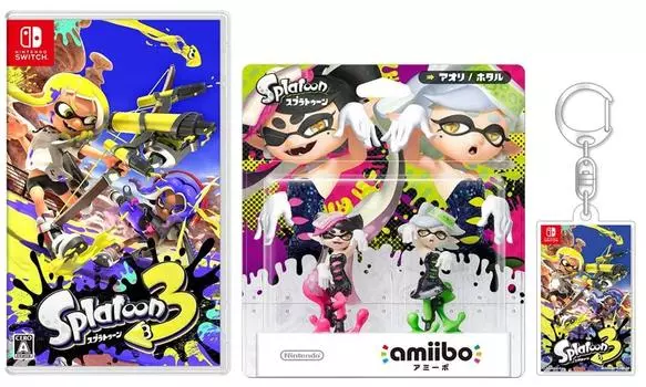 Splatoon 3 -Switch +amiibo Набор цветов Shio [AoriFirefly] (Взвод серии) (В комплект входит оригинальный акриловый брелок.)