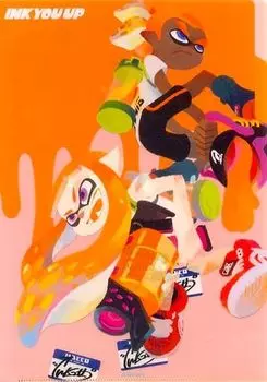 Splatoon Clear File Мальчик Девочка Оранжевый INK YOU UP Nintendo Tokyo Limited Товары и