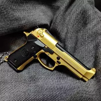 Сплав 1:Брелок в виде пистолета 92F, 3 масштаба, мини-игрушечный пистолет M9a3, модель оружия, металлический брелок для взрослых и детей, рождественский подарок