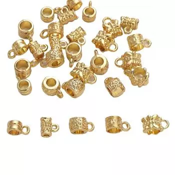 Сплав цилиндрический ковш из бисера ремень подвеска кулон для DIY изготовления ювелирных изделий аксессуары для рукоделия 5x11mm