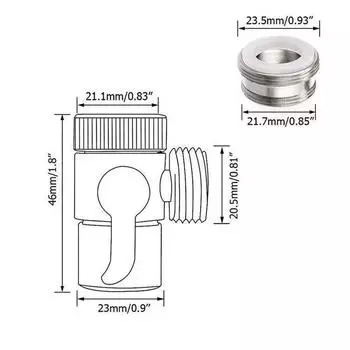Сплав цинка/пластика переключатель кран адаптер кухонная раковина разделитель распределительный клапан водопроводный кран соединитель для душа ванная комната аксессуар
