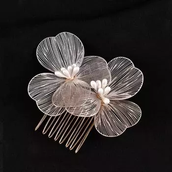 Сплав Цветок Заколки для волос Женские Аксессуары для прически Мода Свадебная Свадебная Расческа для волос Женский Головной убор Свадебные Аксессуары