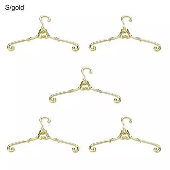 Сплав Для Куклы Ob11 Мебель для Кукольного Домика Декор Спальни Аксессуары для Одежды Кукол Вешалки 4/6,5 см S