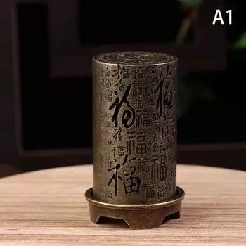 Сплав курильница подставка для благовоний квадратный цилиндр вертикальная курильница для ароматерапии в помещении домашнее украшение китайские курильницы A1