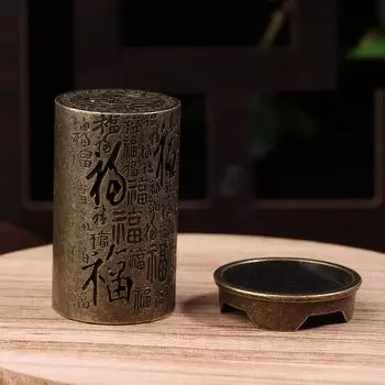 Сплав курильница подставка для благовоний квадратный цилиндр вертикальная курильница для ароматерапии в помещении домашнее украшение китайские курильницы