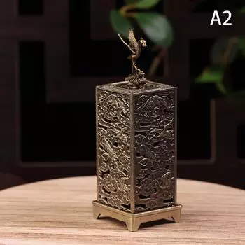 Сплав курильница подставка для благовоний квадратный цилиндр вертикальная курильница для ароматерапии в помещении домашнее украшение китайские курильницы