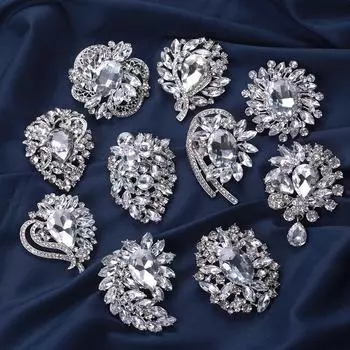 Сплав Мода Творческая личность Кристалл Стеклянная Брошь Брошь Брошь Женская Одежда Аксессуары