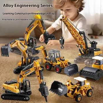Сплав Моделирование Инженерный кран Башенный кран Модель автомобиля Подарочные украшения для торта Детские игрушки