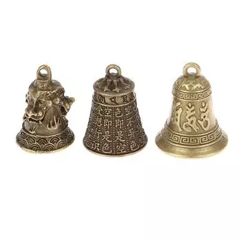 Сплав ретро три льва колокольчик ветряная музыка подвеска для автомобиля антикварный колокольчик мини скульптура молитва Гуаньинь колокольчик шуй фэн колокольчик A3