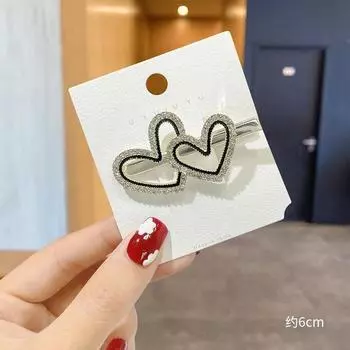 Сплав Стразы Заколка для волос Женская Легкая Роскошь Маленькая Боковая Заколка для волос Корейская Версия Мода Девушки Заколка Аксессуары для волос