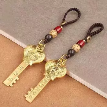 Сплав зодиака золотой брелок подвеска автомобильный сейф брелок мужской и женский персонализированный сумка украшение Alloy ярко-розовый