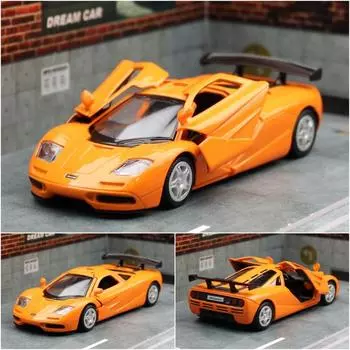 Сплавная модель автомобиля McLaren F1 с инерционным приводом для детей и взрослых в подарок