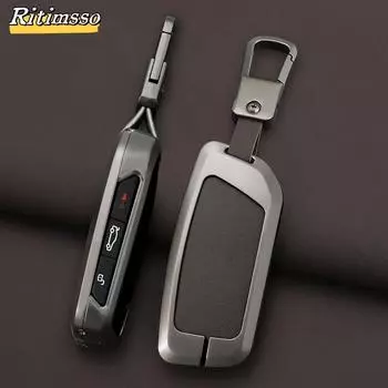 Сплавный чехол для дистанционного ключа от машины, держатель для ключей, чехол для BMW X1 U11 2023 серии 7 735i 740Li I7 G07 X7 LCI XM, автомобильные аксессуары