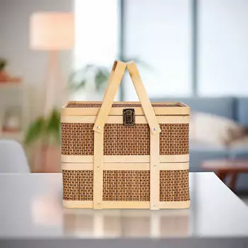 Сплетенный вручную контейнер для хранения вещей для организации кухни S